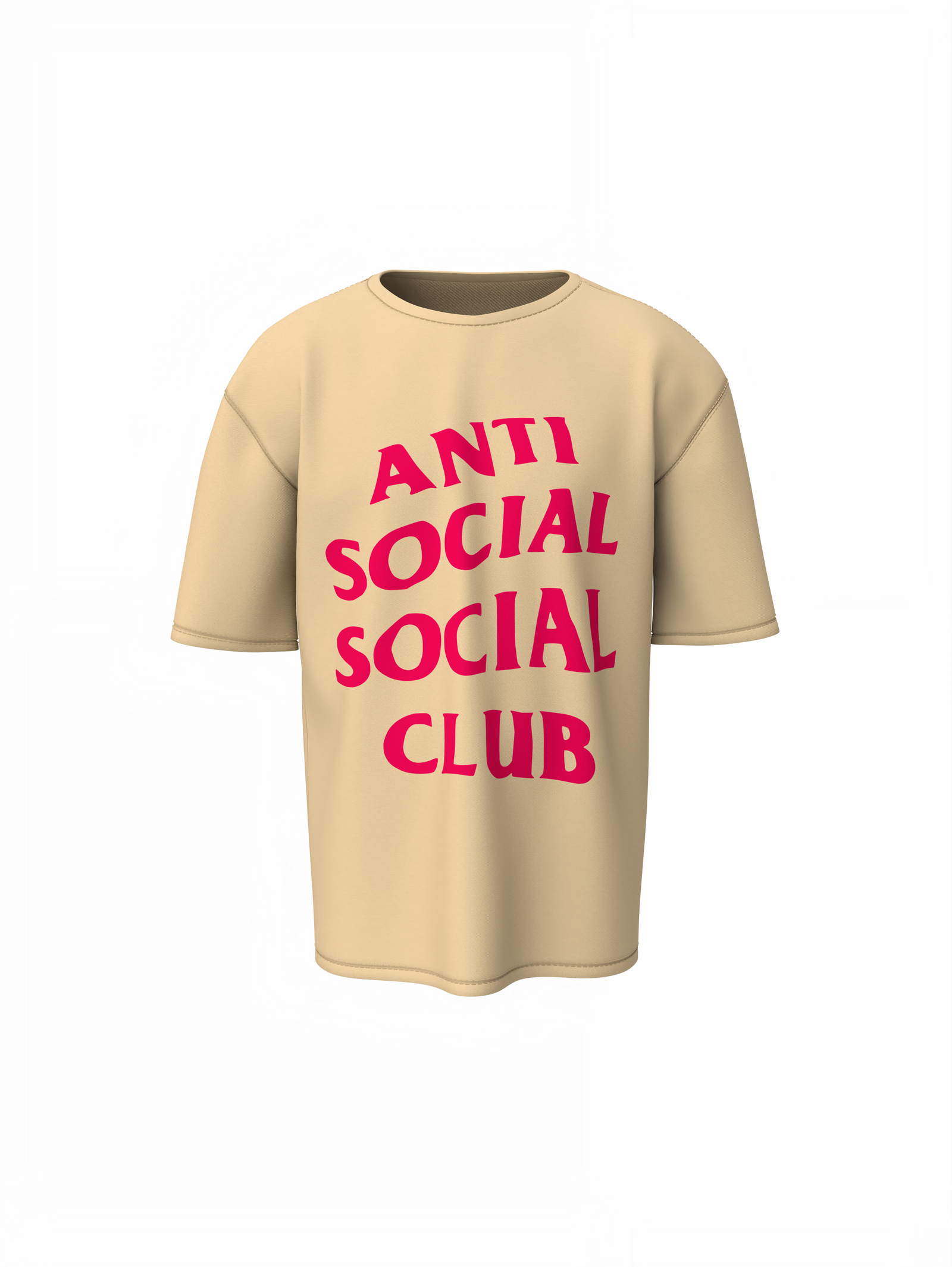 Anti Social Club Oversized T-Shirt Comfortable Graphic T-shirt