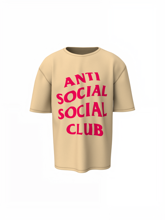 Anti Social Club Oversized T-Shirt Comfortable Graphic T-shirt