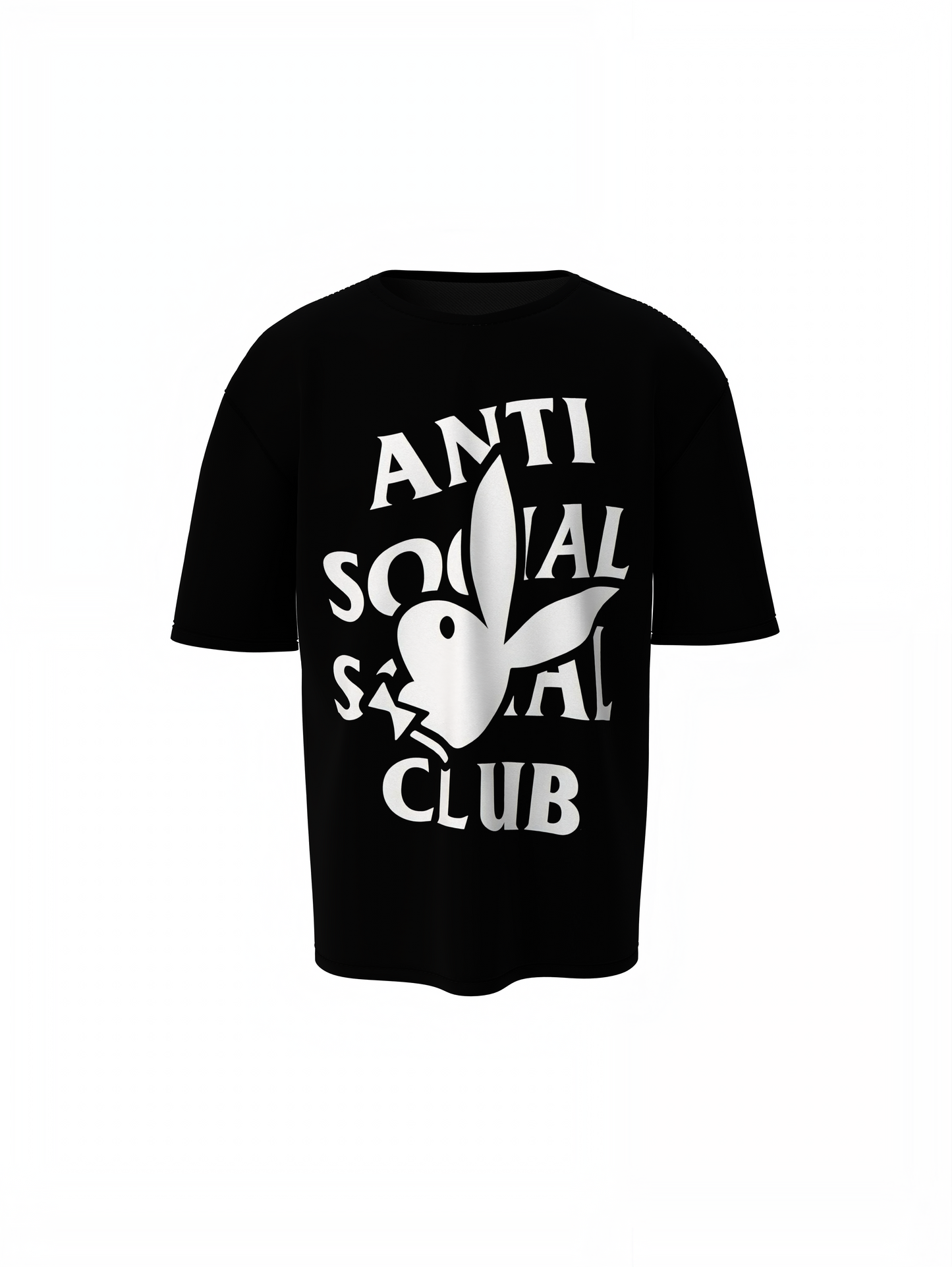 Anti Social Bunny Oversized T-Shirt Bold and Trendy T-shirt
