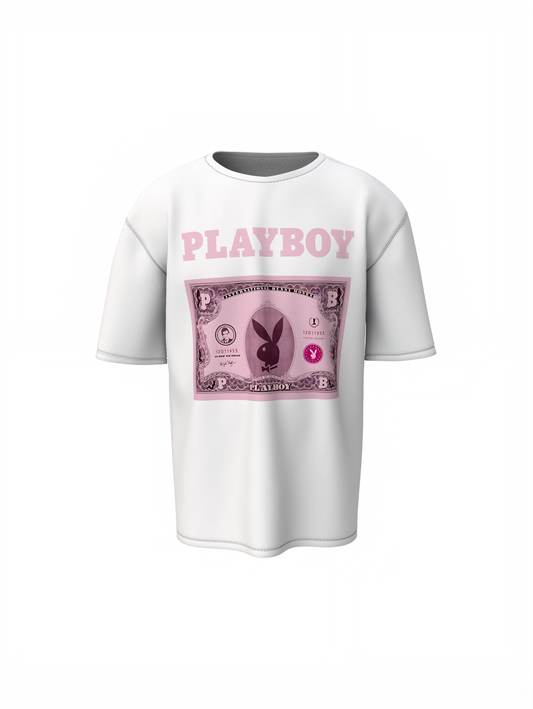 Playboy Money Oversized T-Shirt – Bold Streetwear Graphic Tee