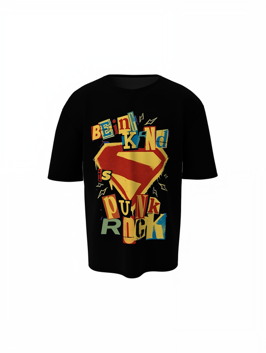Superman Punk Rock Oversized T-Shirt