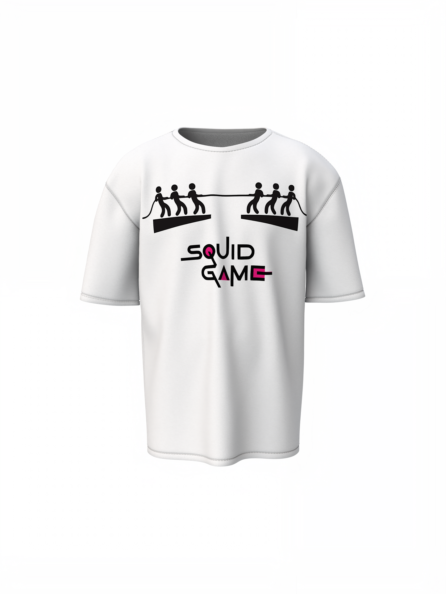 Squid Game Round Oversized T-Shirt Iconic Streetwear Art