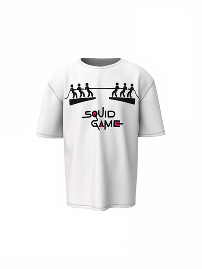 Squid Game Round Oversized T-Shirt Iconic Streetwear Art