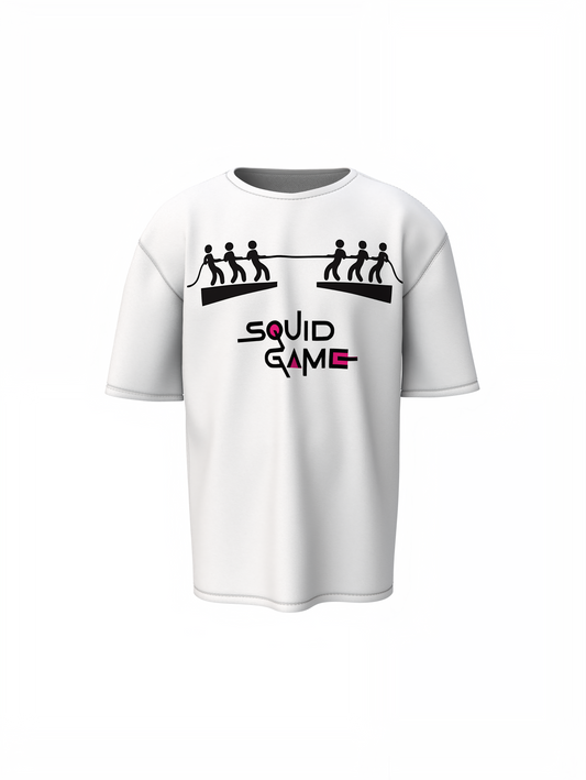 Squid Game Round Oversized T-Shirt Iconic Streetwear Art
