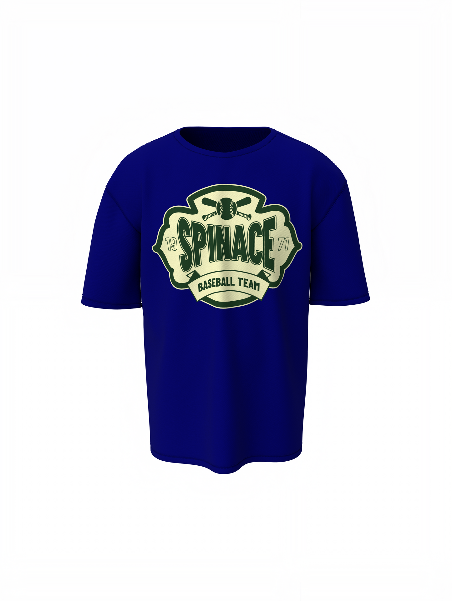 Baseball Spinace Oversized T-Shirt