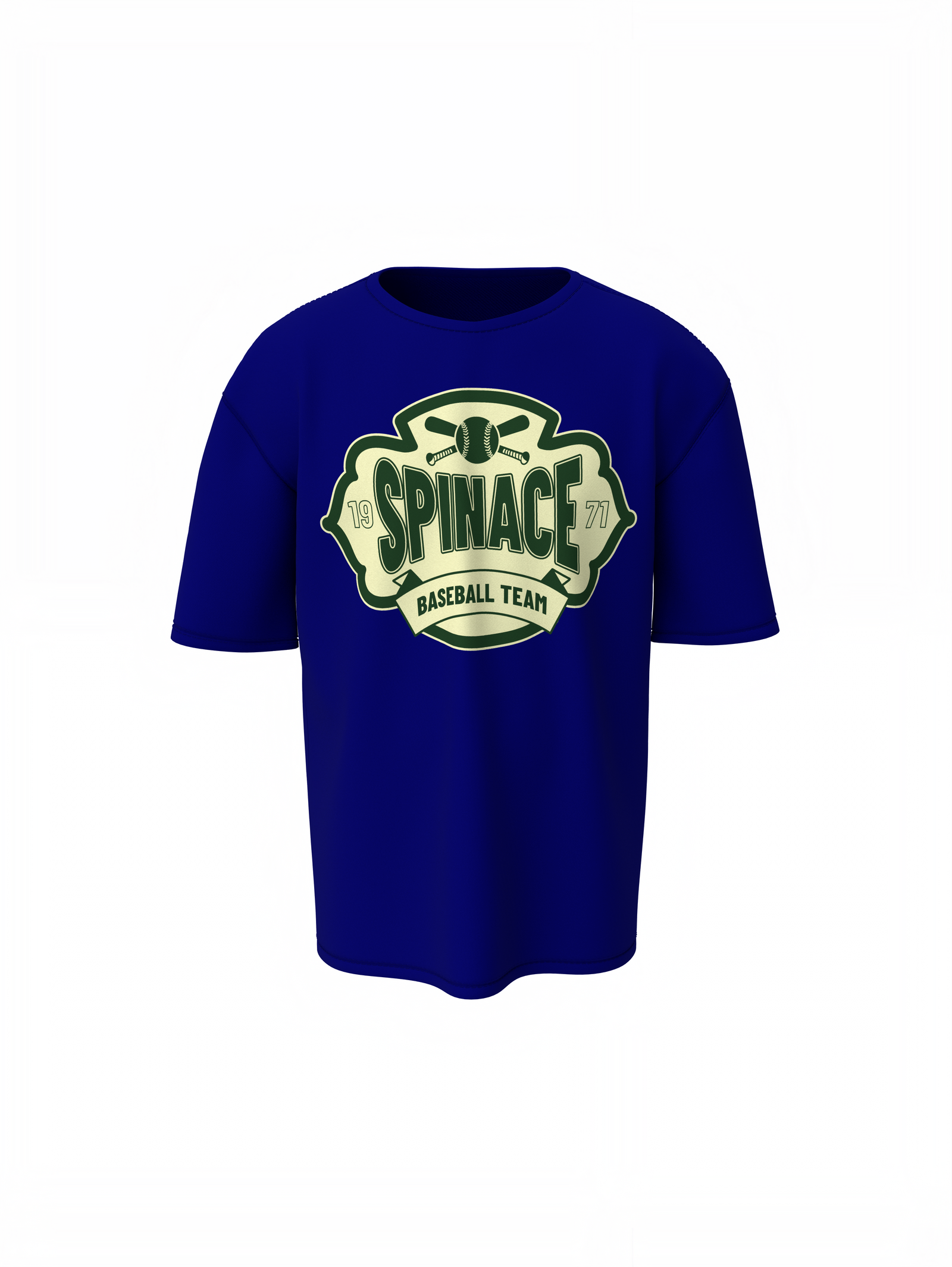 Baseball Spinace Oversized T-Shirt