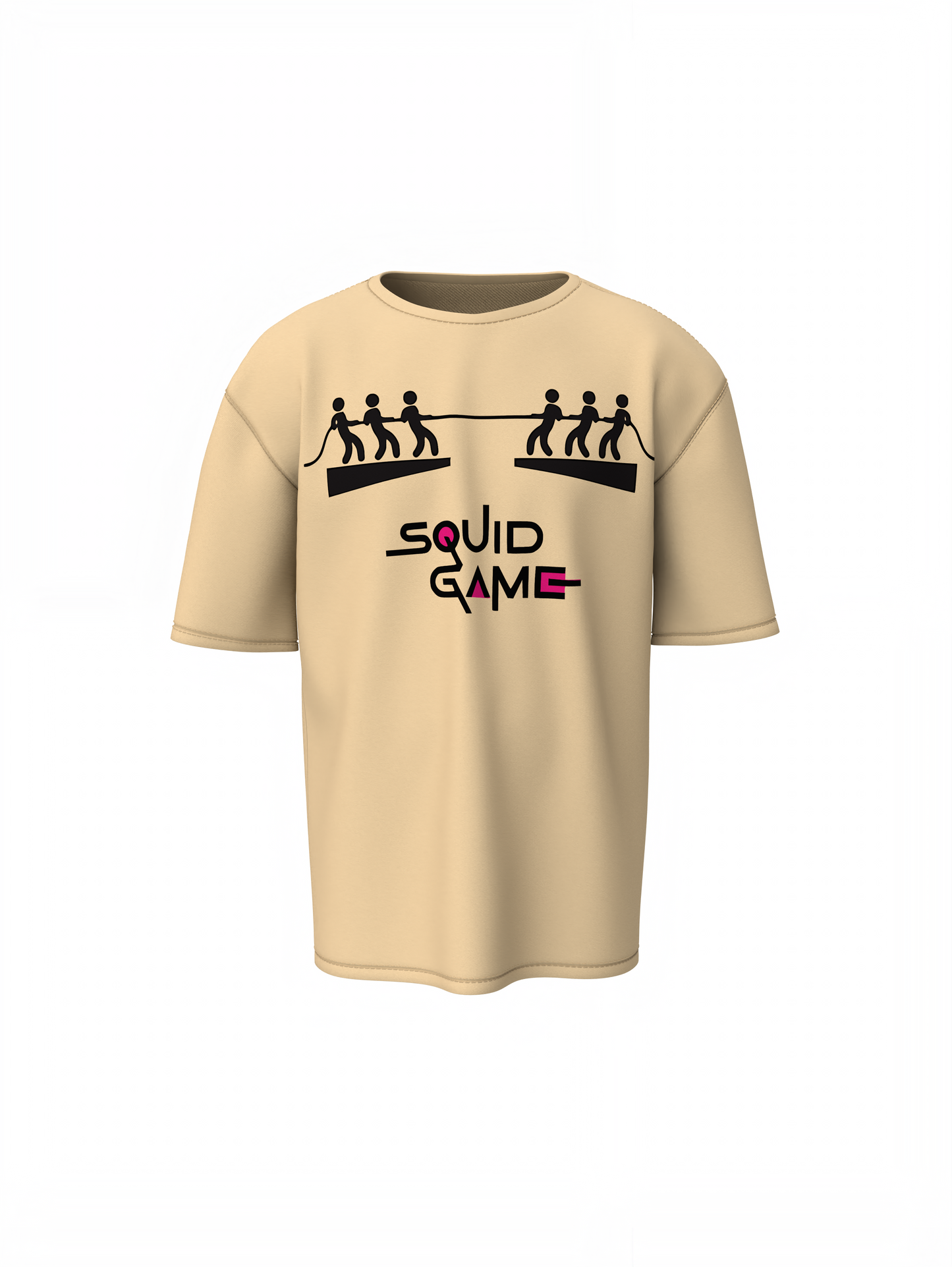 Squid Game Round Oversized T-Shirt Iconic Streetwear Art