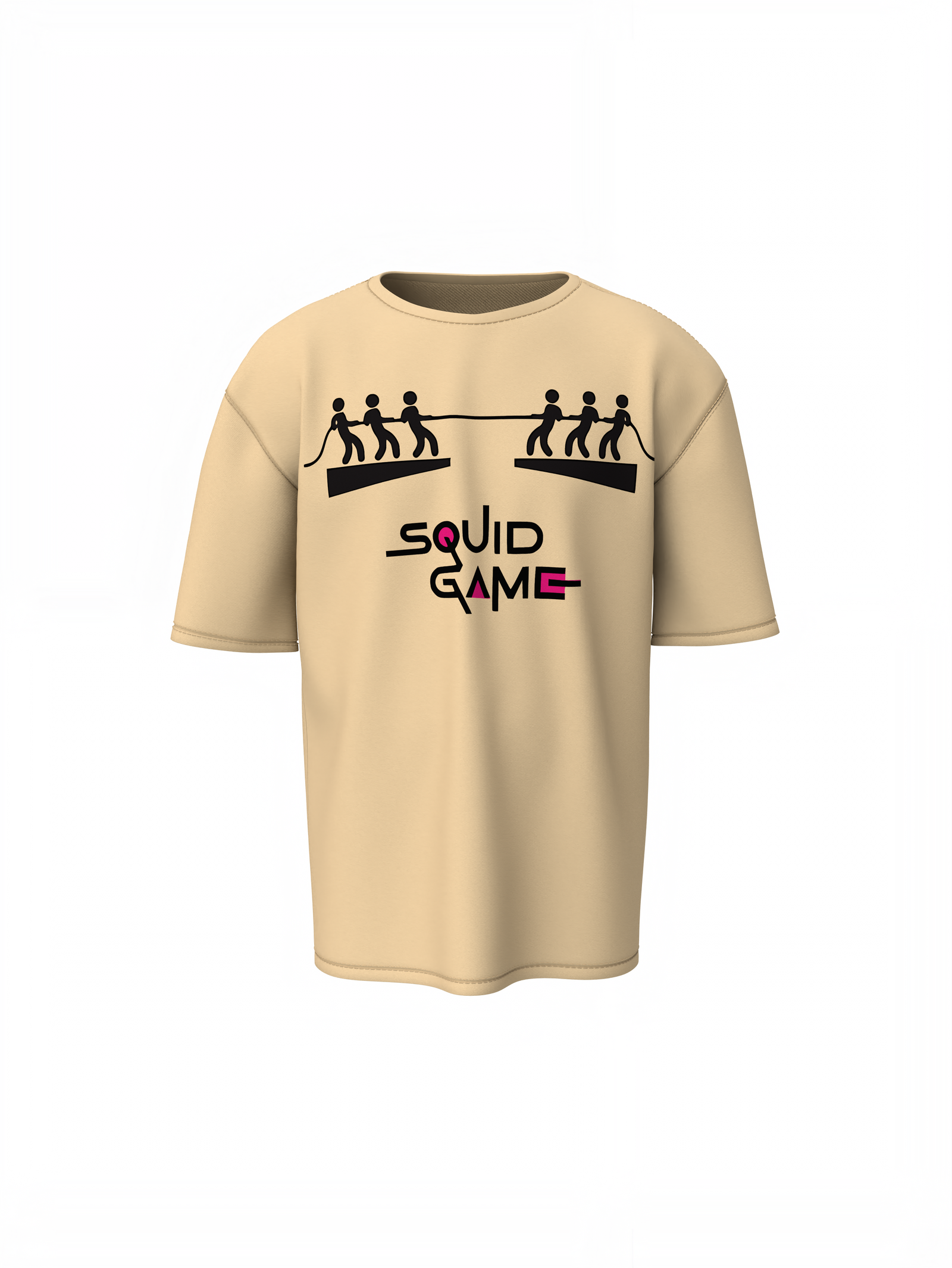 Squid Game Round Oversized T-Shirt Iconic Streetwear Art