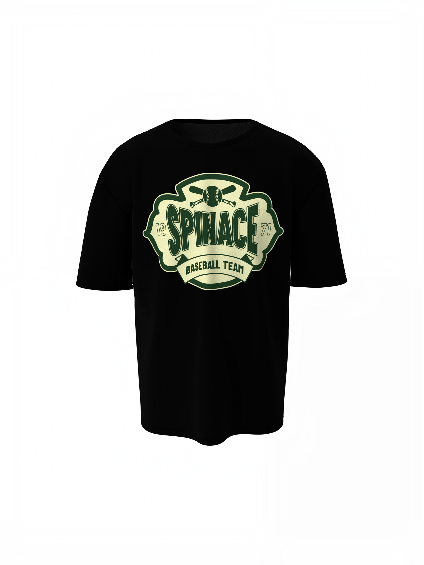Baseball Spinace Oversized T-Shirt
