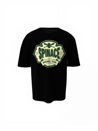 Baseball Spinace Oversized T-Shirt