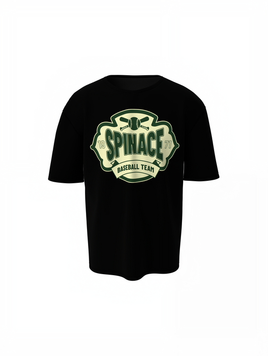 Baseball Spinace Oversized T-Shirt