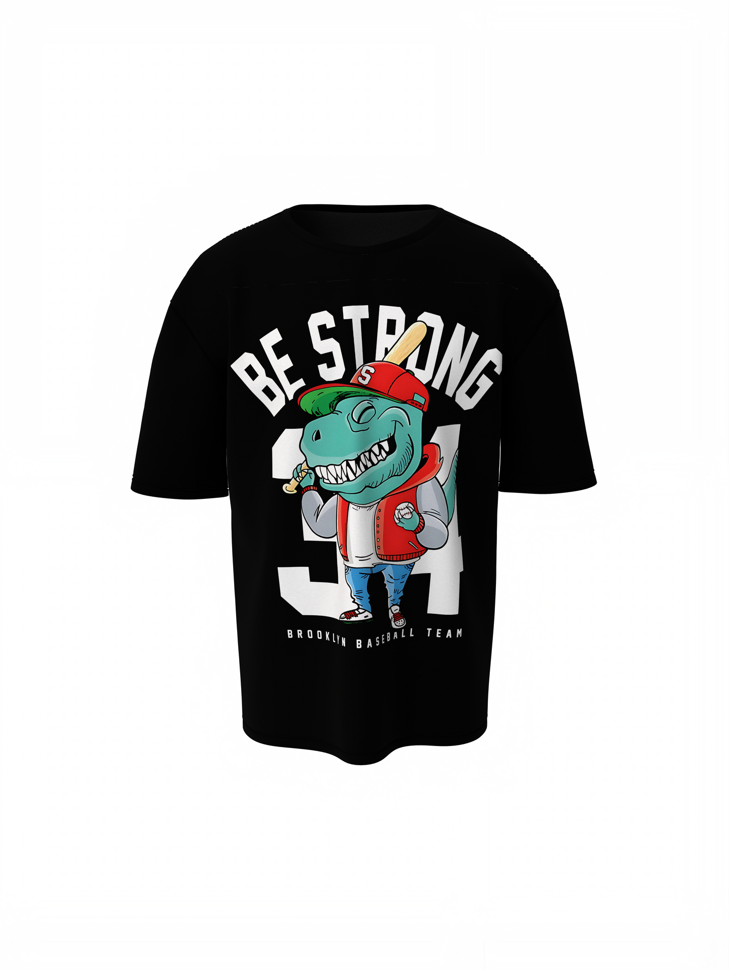 Baseball Be Strong Oversized T-Shirt