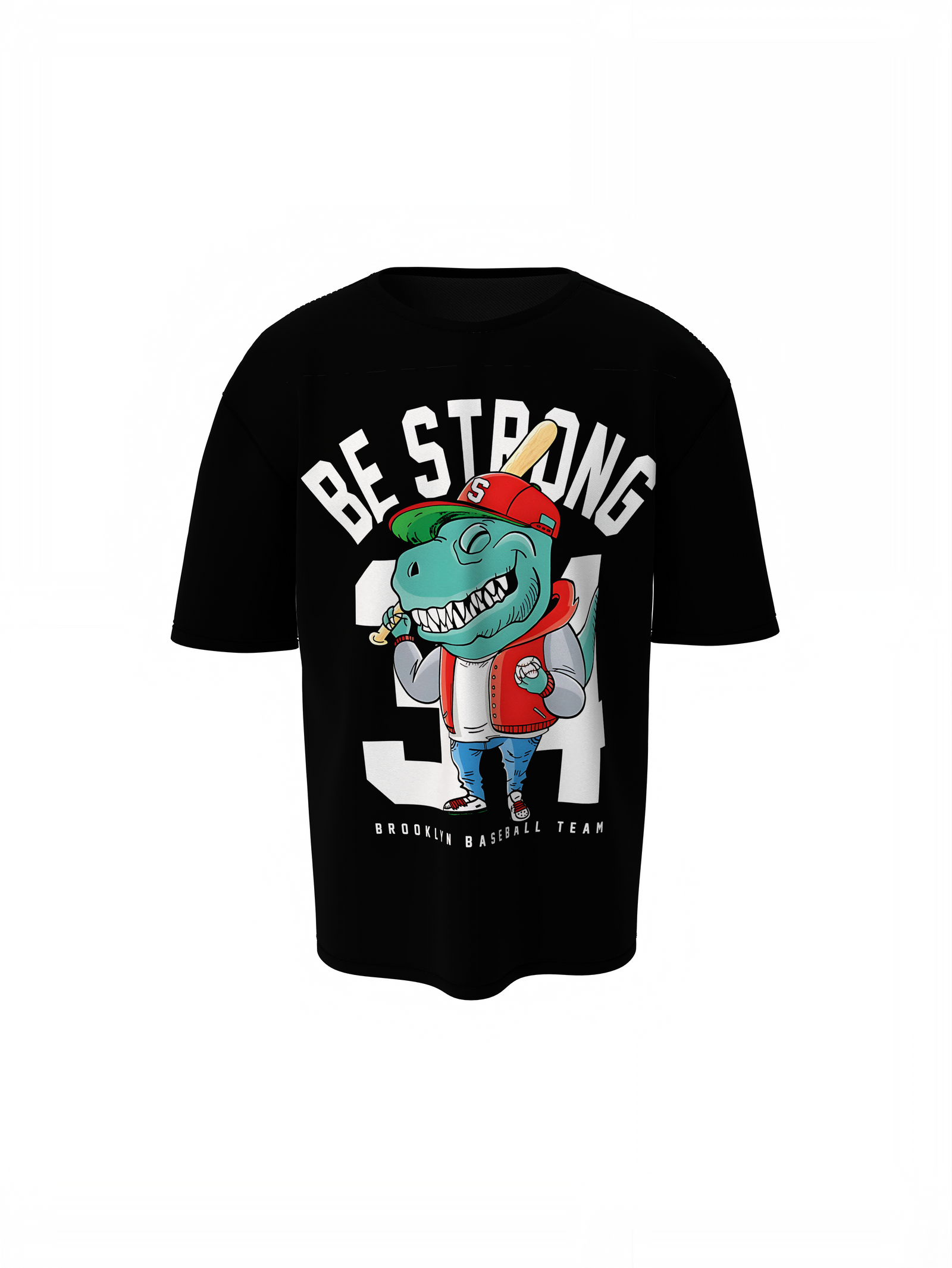Baseball Be Strong Oversized T-Shirt