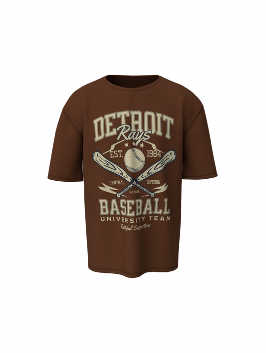 Baseball Detroit Oversized T-Shirt