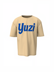Yuzi Graffiti Print Oversized T-Shirt