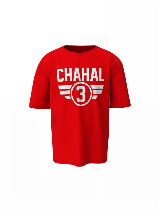 Yuzi Chahal Cricket Icon Oversized T-Shirt