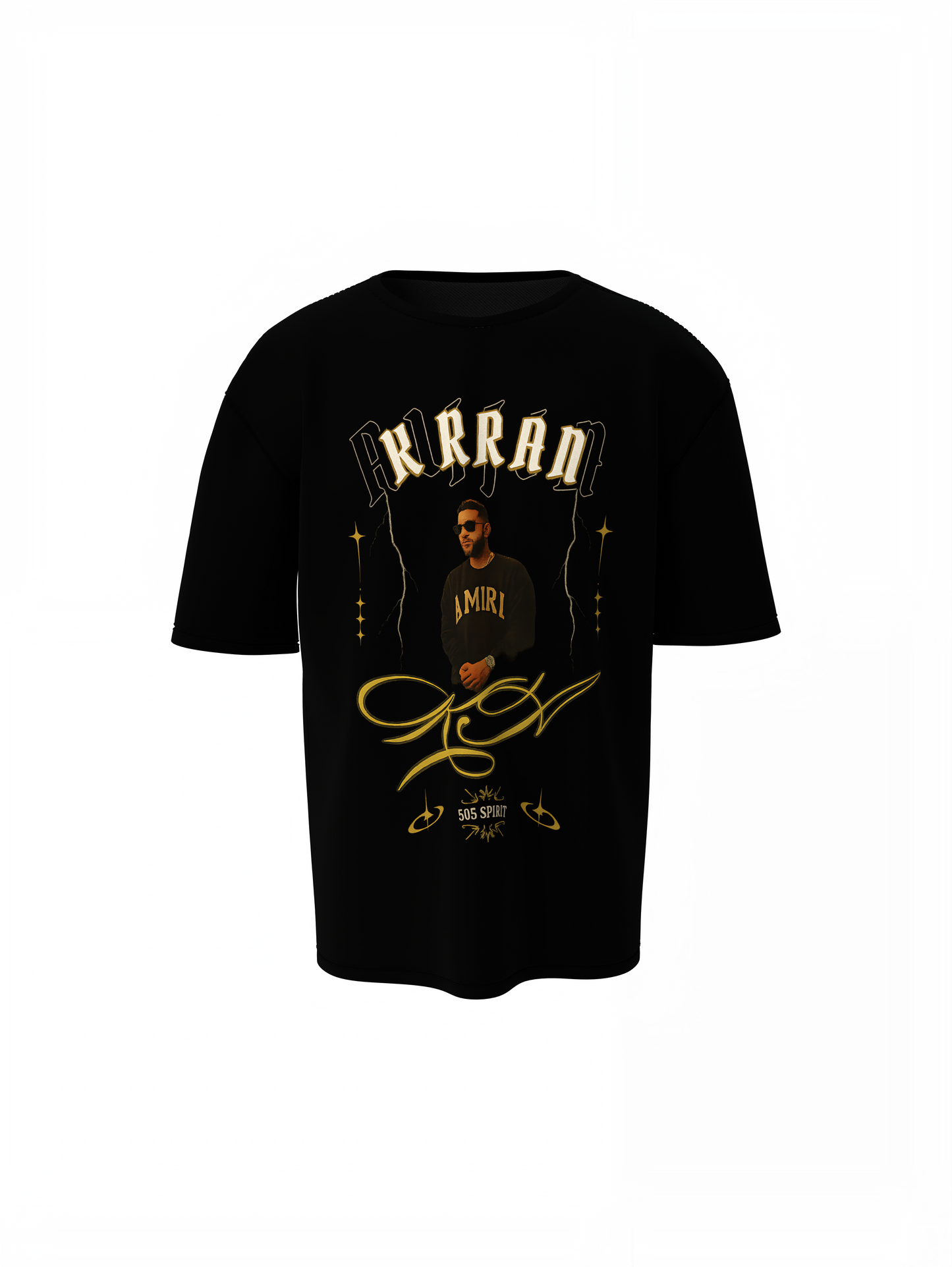 Aujla Lyric Flow Oversized T-Shirt Punjabi Rap Streetwear