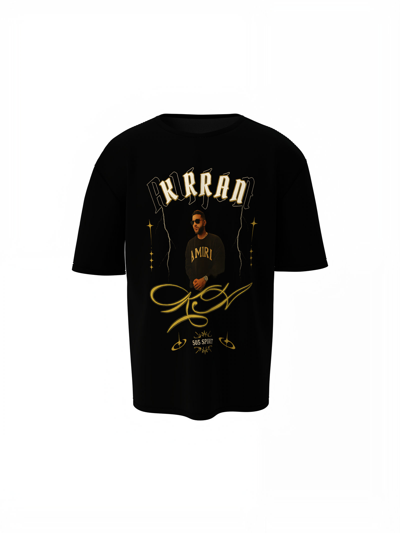 Aujla Lyric Flow Oversized T-Shirt Punjabi Rap Streetwear
