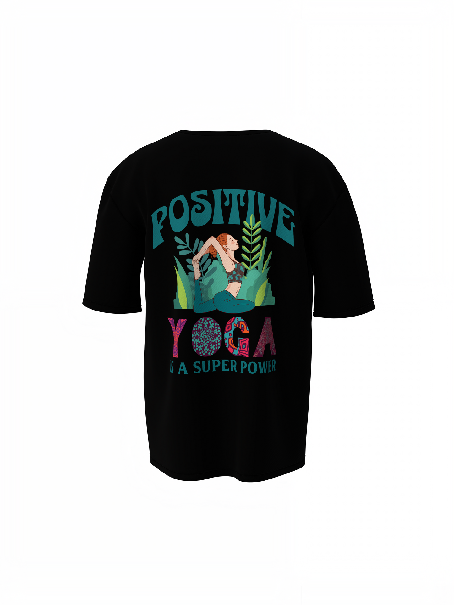 Positive Yoga Oversized T-Shirt for Relaxed Casual Style