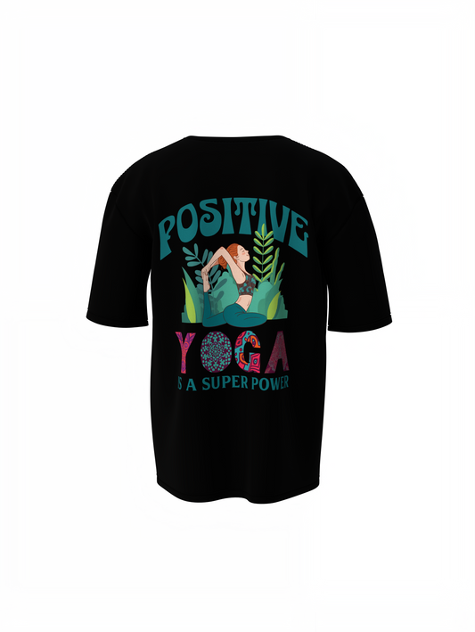 Positive Yoga Oversized T-Shirt for Relaxed Casual Style