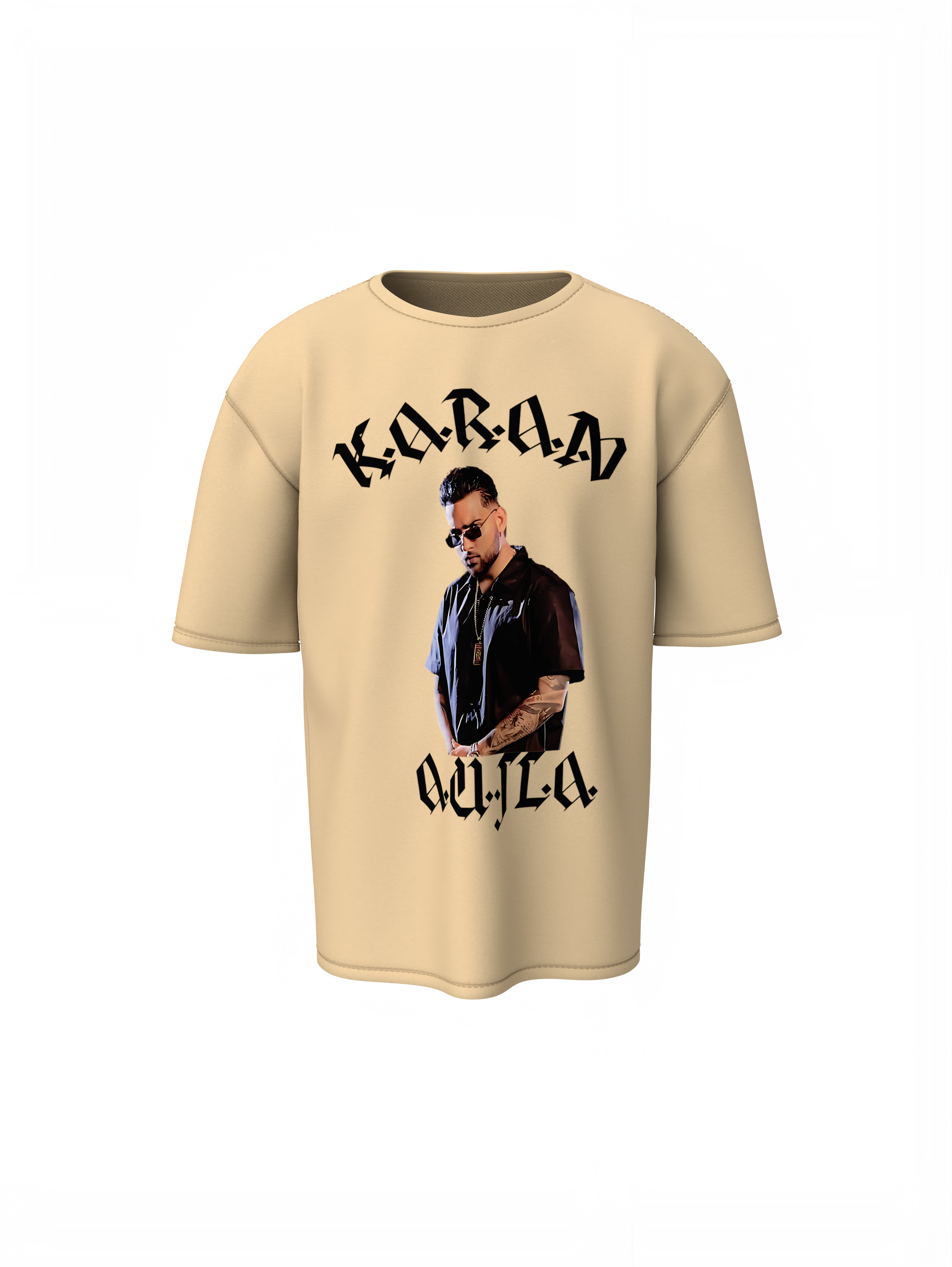 Karan Aujla Portrait Oversized T-Shirt