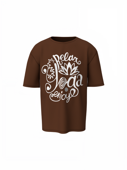 Lotus Energy Oversized T-Shirt for Bold Streetwear Style