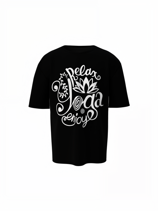 Lotus Energy Oversized T-Shirt for Bold Streetwear Style