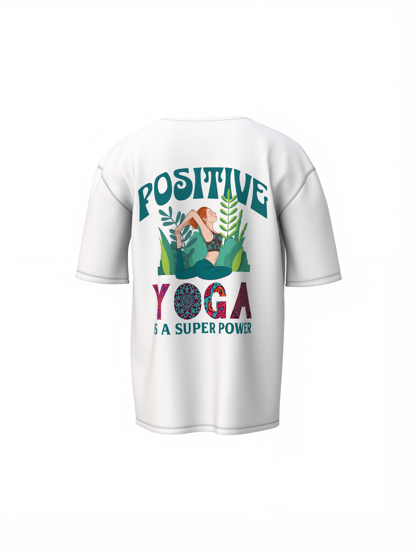 Positive Yoga Oversized T-Shirt for Relaxed Casual Style