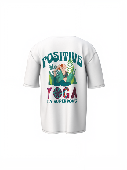 Positive Yoga Oversized T-Shirt for Relaxed Casual Style