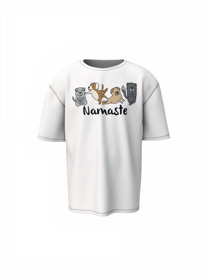 Animal Graphic Yoga Oversized T-Shirt Comfortable Gym Wear