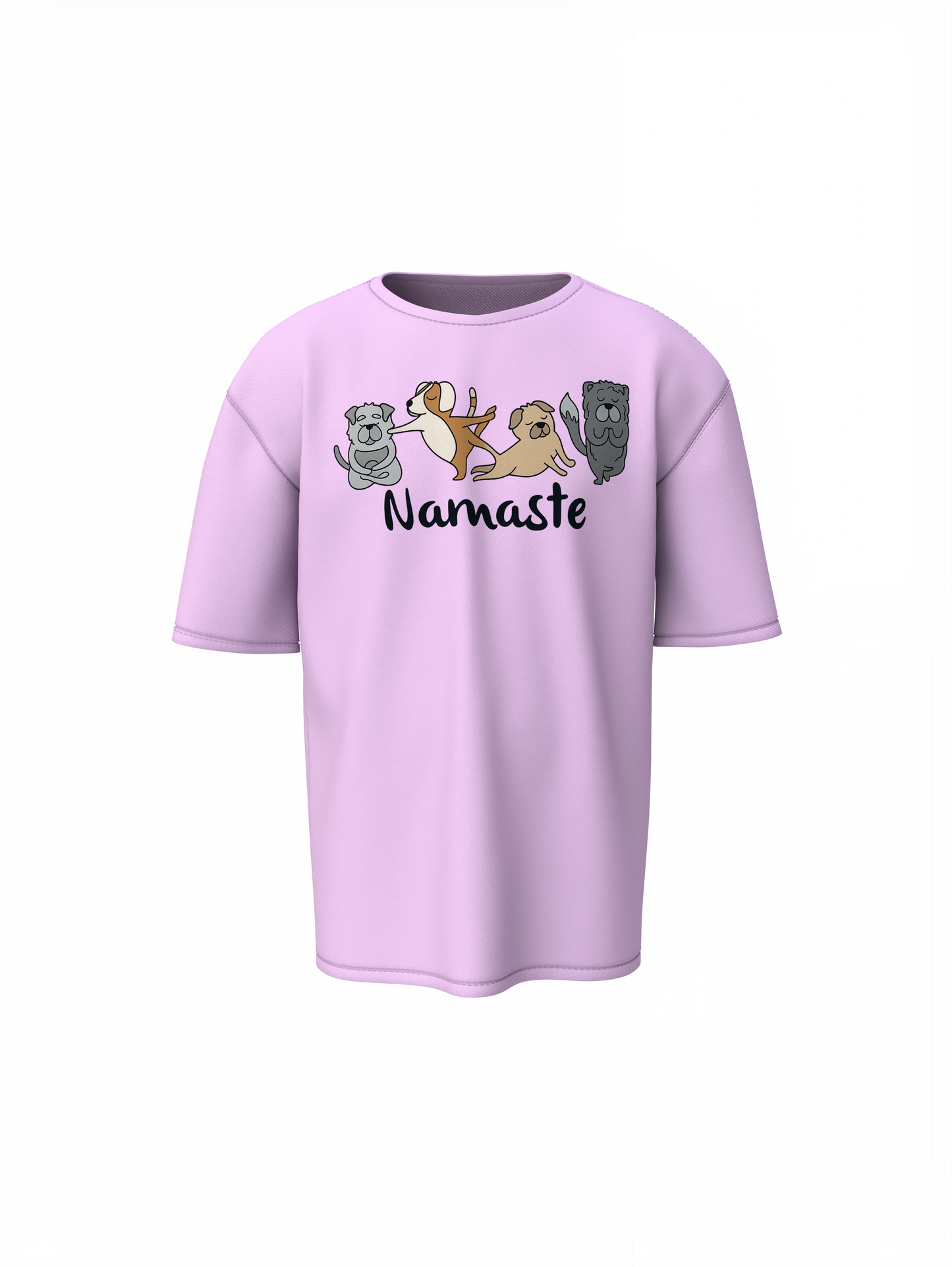 Animal Graphic Yoga Oversized T-Shirt Comfortable Gym Wear