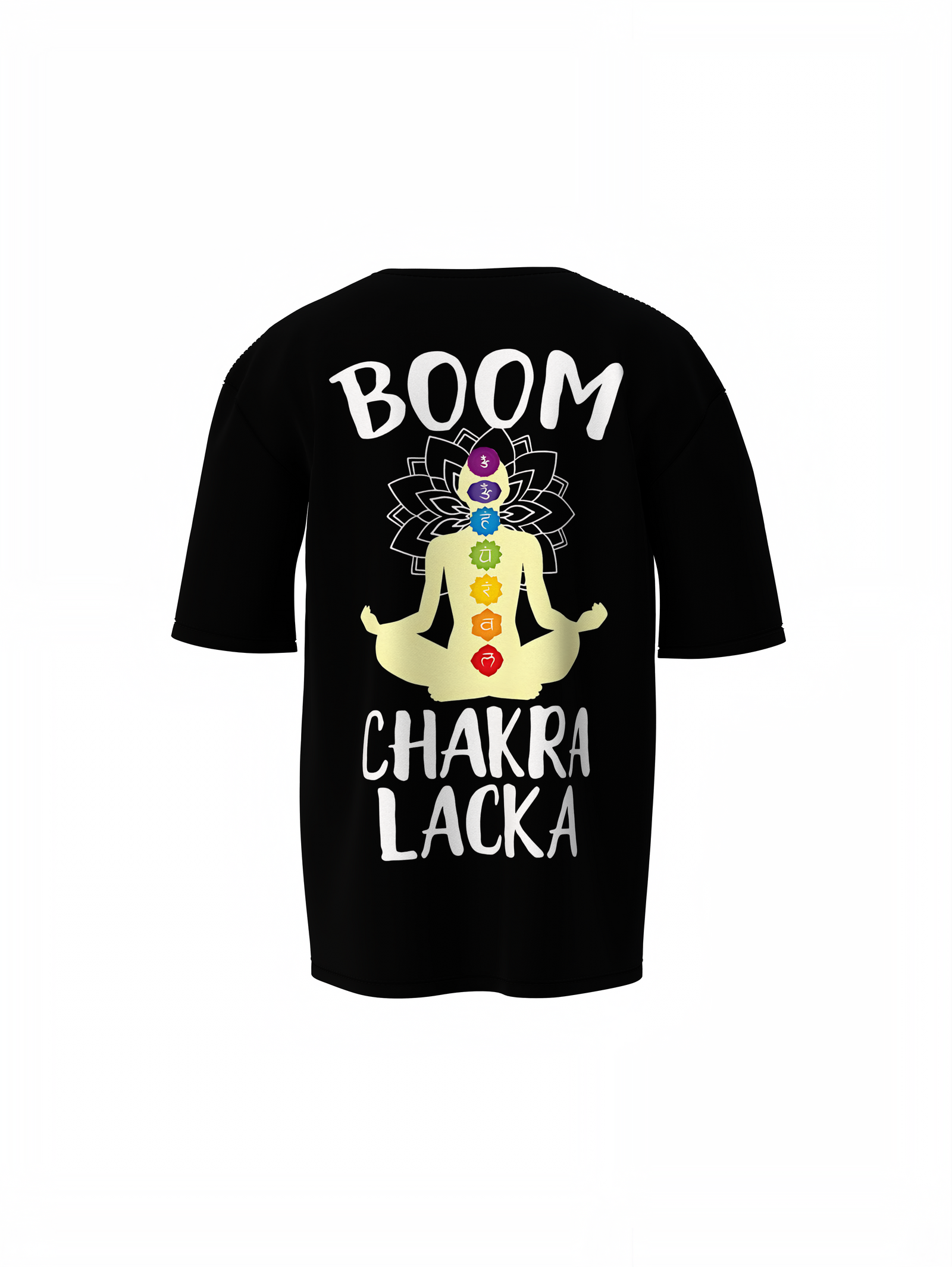 Chakra Lacka Oversized T-Shirt Spiritual Streetwear Tee
