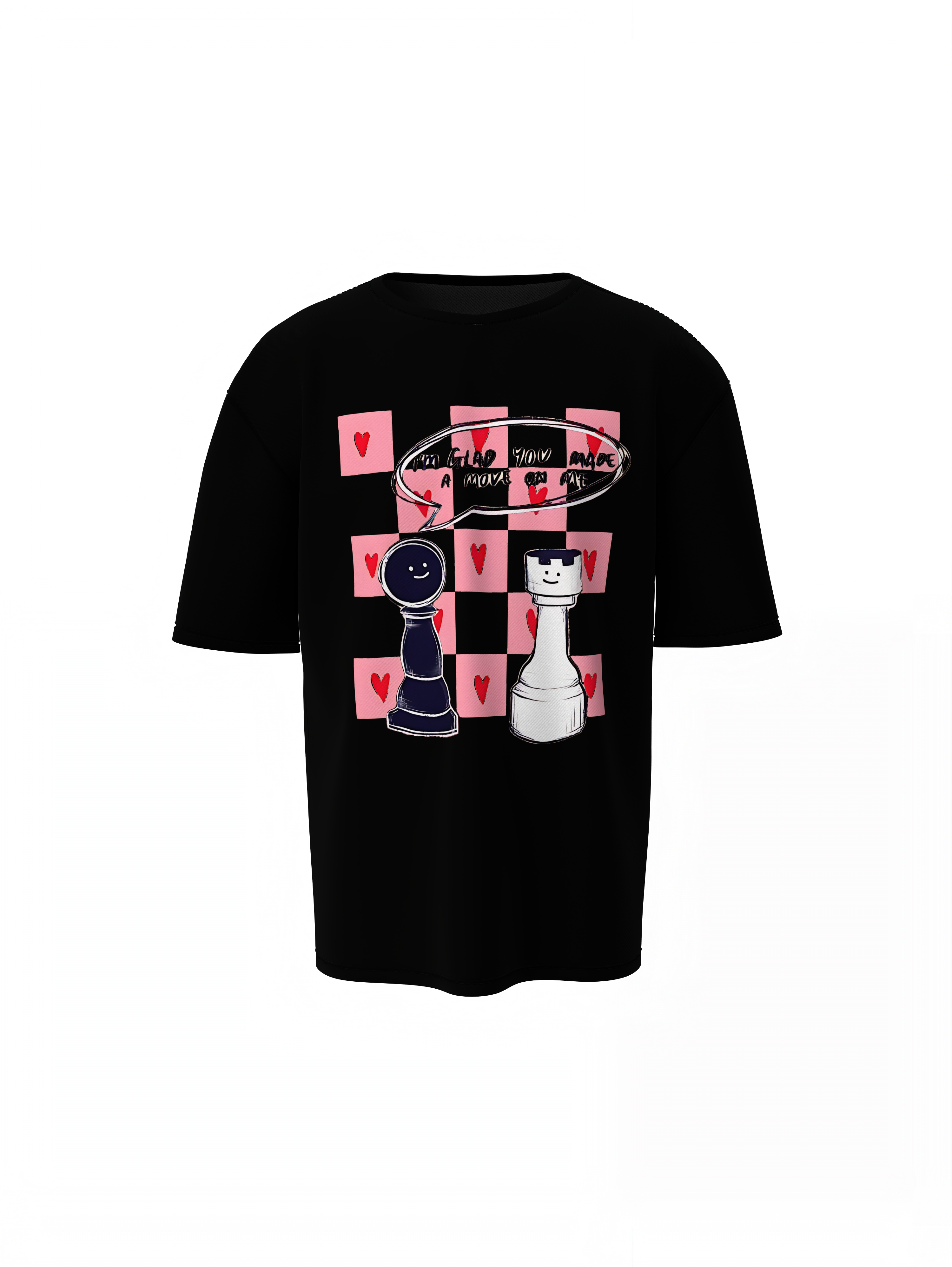 Chess Graphic Oversized T-Shirt