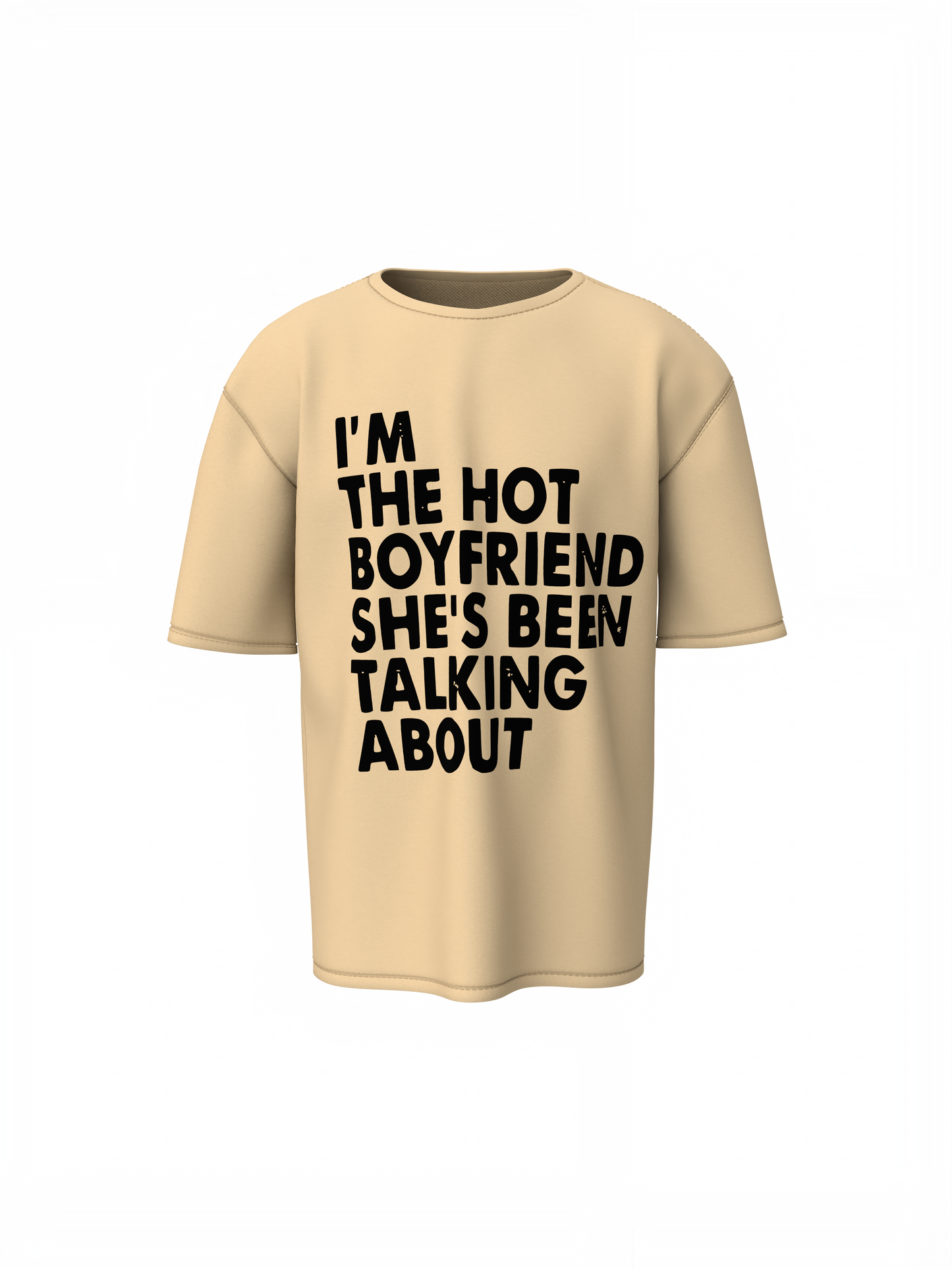 Hot Boyfriend Oversized T-Shirt Bold Streetwear Style
