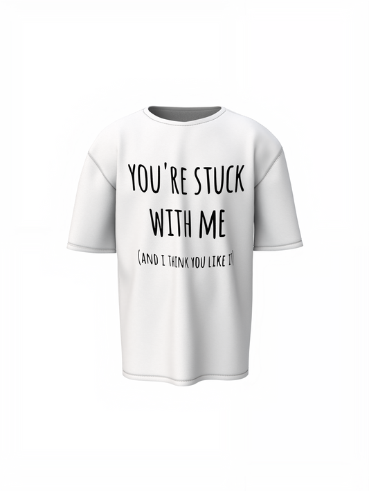 Boyfriend Line Graphic Oversized T-Shirt Streetwear Comfort