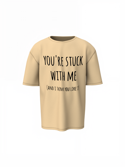 Boyfriend Line Graphic Oversized T-Shirt Streetwear Comfort
