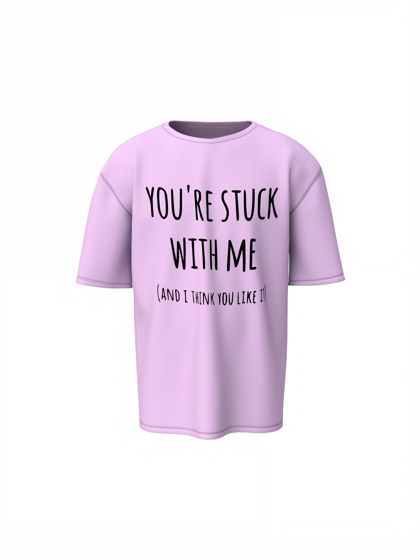Boyfriend Line Graphic Oversized T-Shirt Streetwear Comfort
