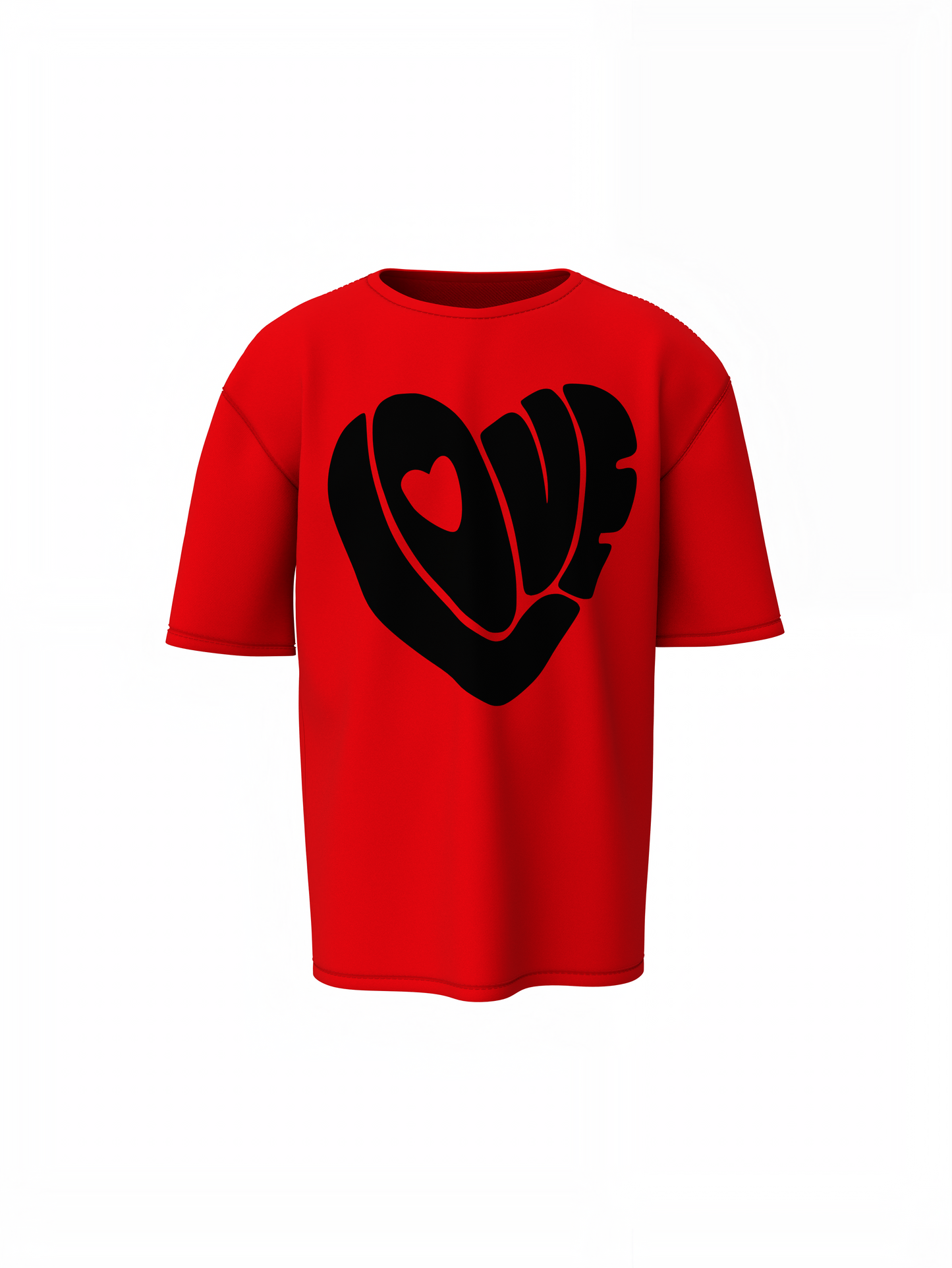 Power Of Love Oversized T-Shirt for Romantic Streetwear Style