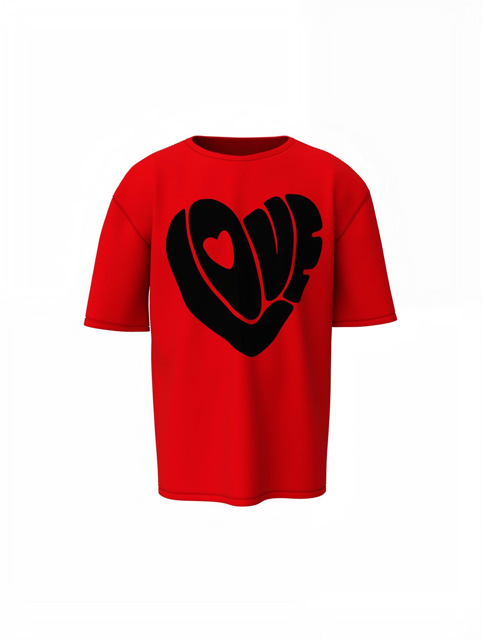 Power Of Love Oversized T-Shirt for Romantic Streetwear Style