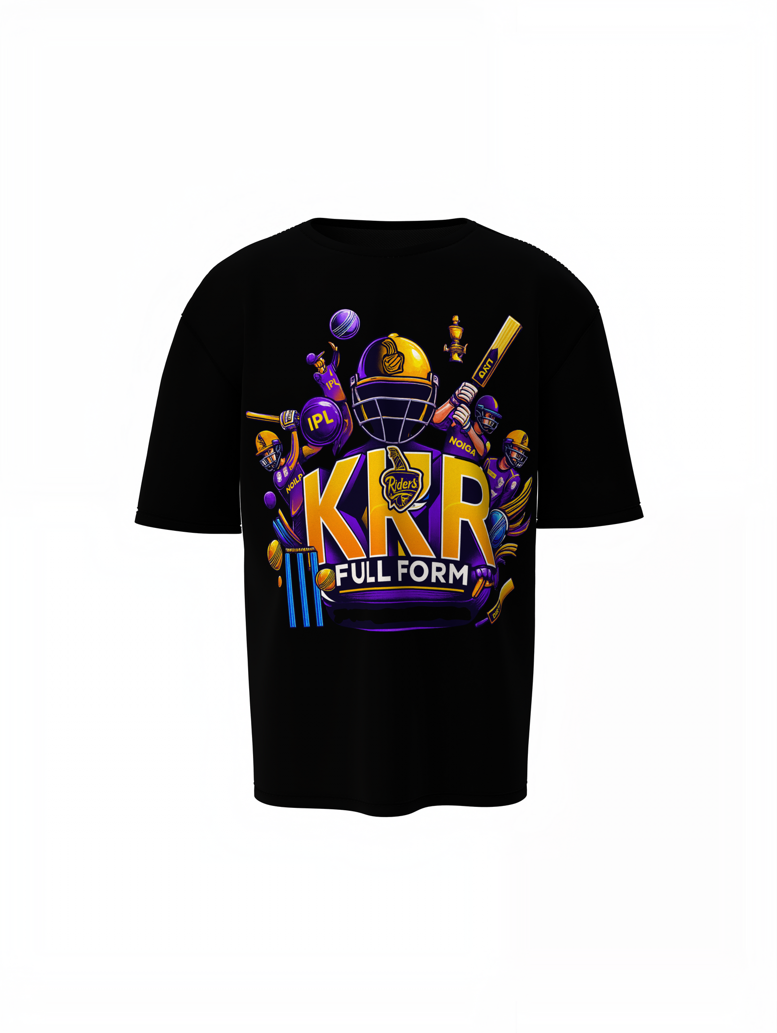 KKR Full Form Team Oversized T-Shirts
