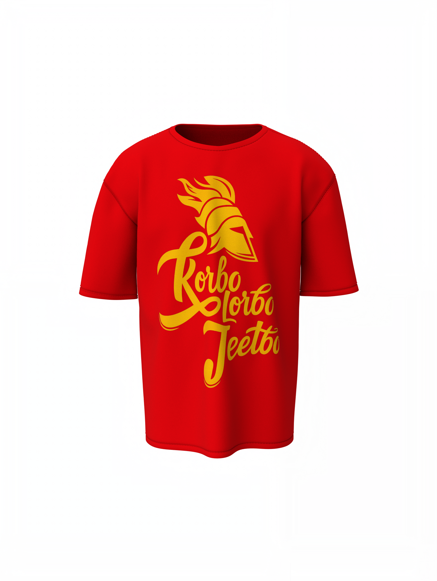 KKR Team Tagline Oversized T-Shirts