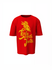 KKR Team Tagline Oversized T-Shirts