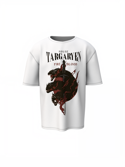 House Targaryen Oversized T-Shirts Fire Blood Streetwear