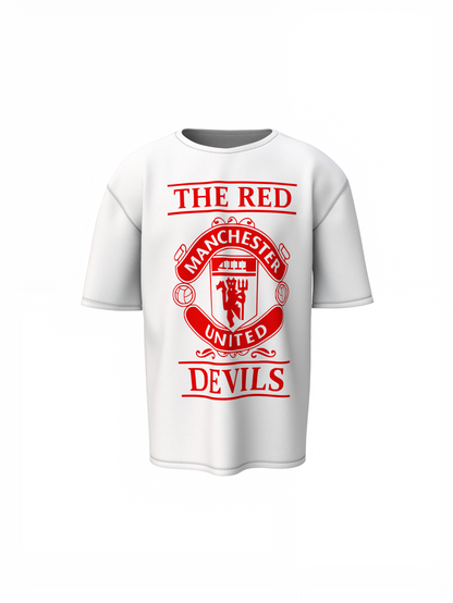 The Red Devils Oversized Manchester Streetwear T-Shirt