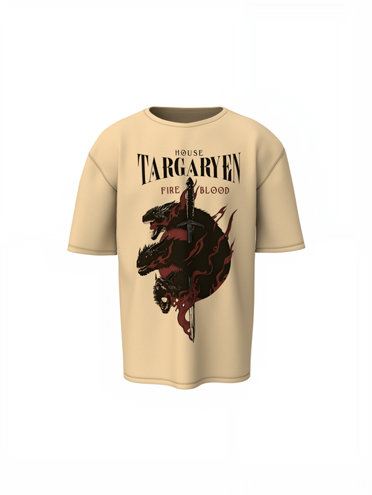 House Targaryen Oversized T-Shirts Fire Blood Streetwear