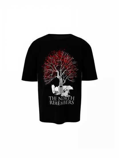 Tree Graphic Oversized T-Shirts Nature Streetwear Style