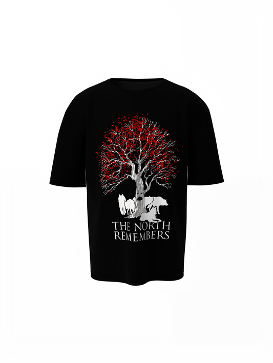 Tree Graphic Oversized T-Shirts Nature Streetwear Style
