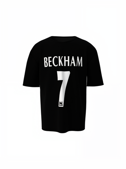 David Beckham Oversized T-Shirts Iconic Football Streetwear