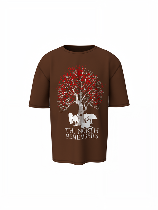 Tree Graphic Oversized T-Shirts Nature Streetwear Style