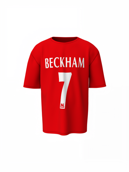 David Beckham Oversized T-Shirts Iconic Football Streetwear